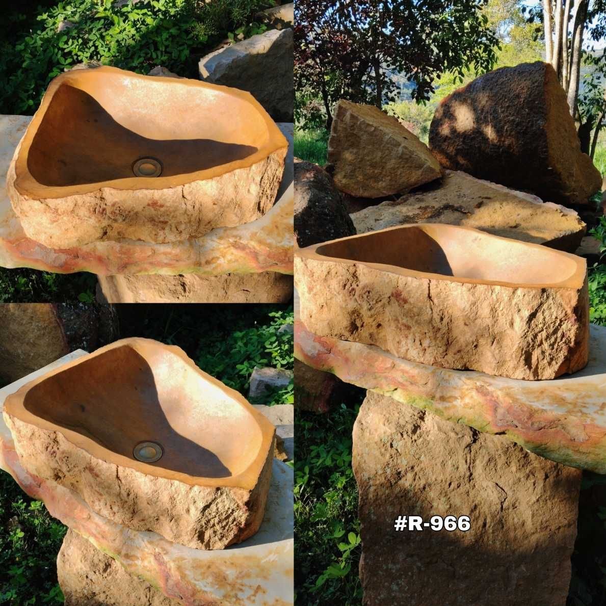 Lavamanos rustico en piedra