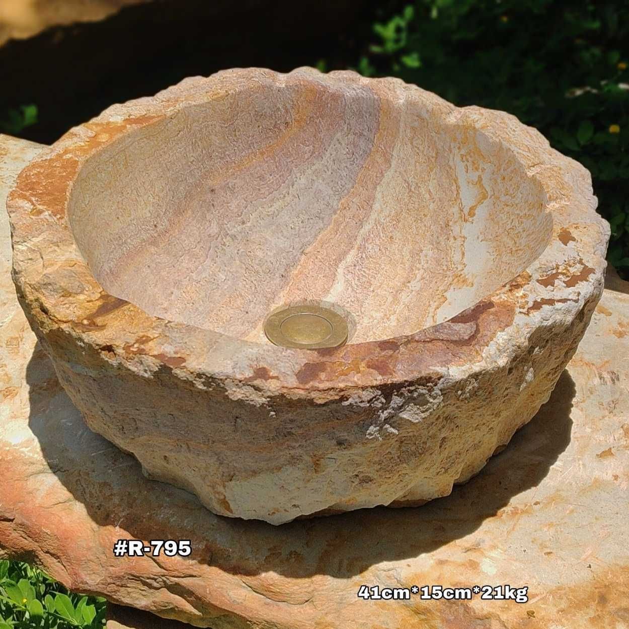 Lavamanos en piedra rústicos de cantera