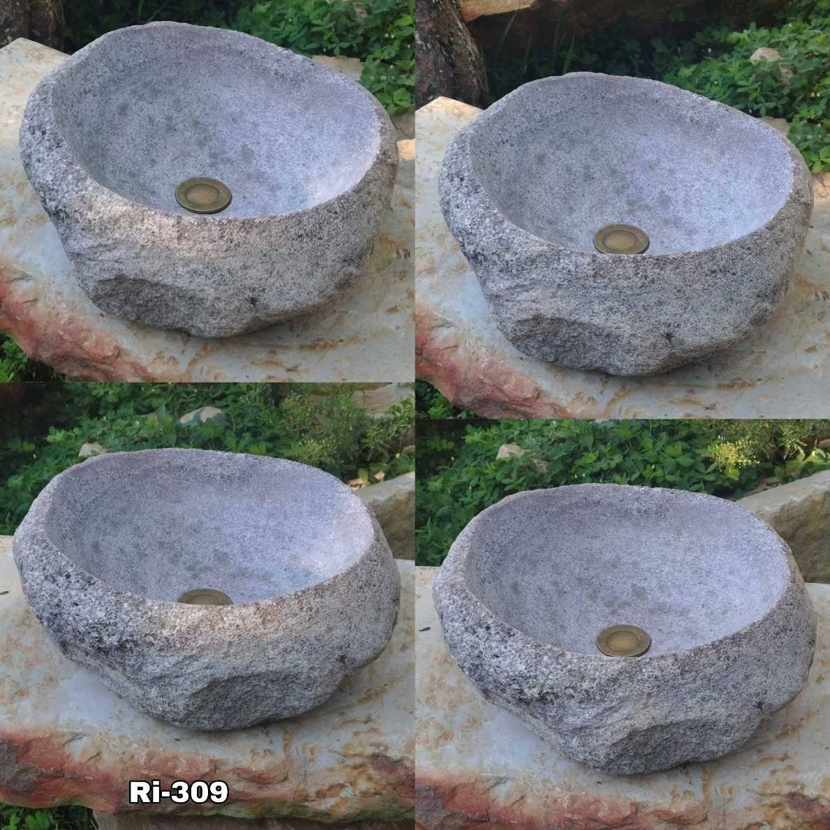 Lavamanos en piedra de río