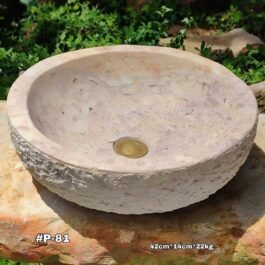 Lavamanos en Piedra Arenisca Redondo, #P-81